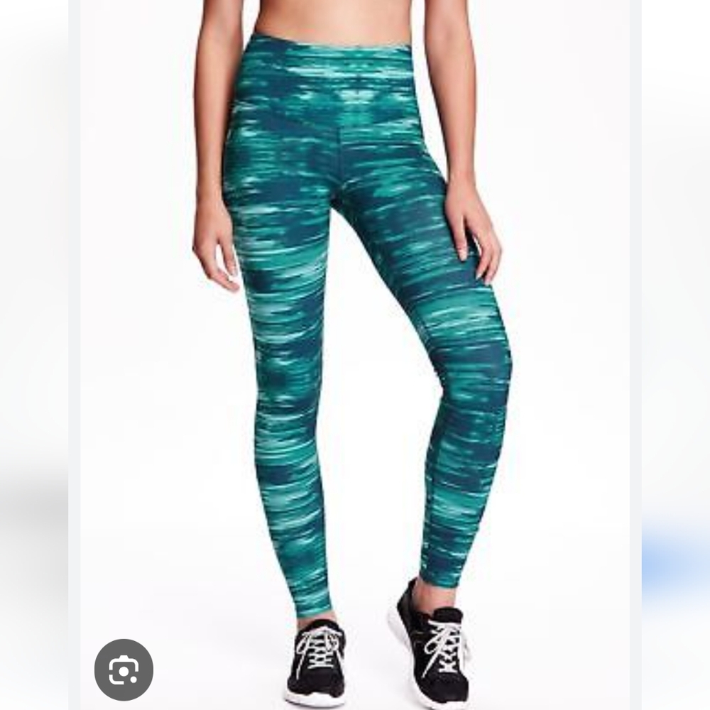 Old Navy Active Womens High-Rise Compression Legging Teal XL